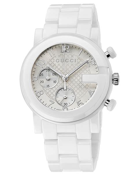 gucci ceramic white watch woman price|gucci quartz watches for women.